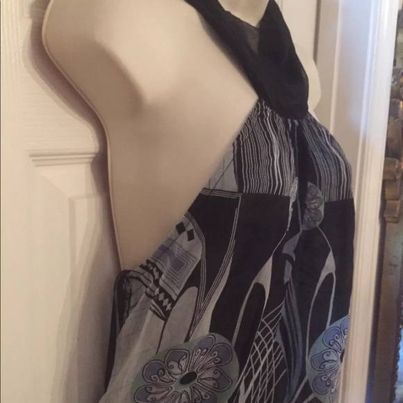 Anthropologie Boho Silk CHIFFON Halter S - Picture 6 of 13